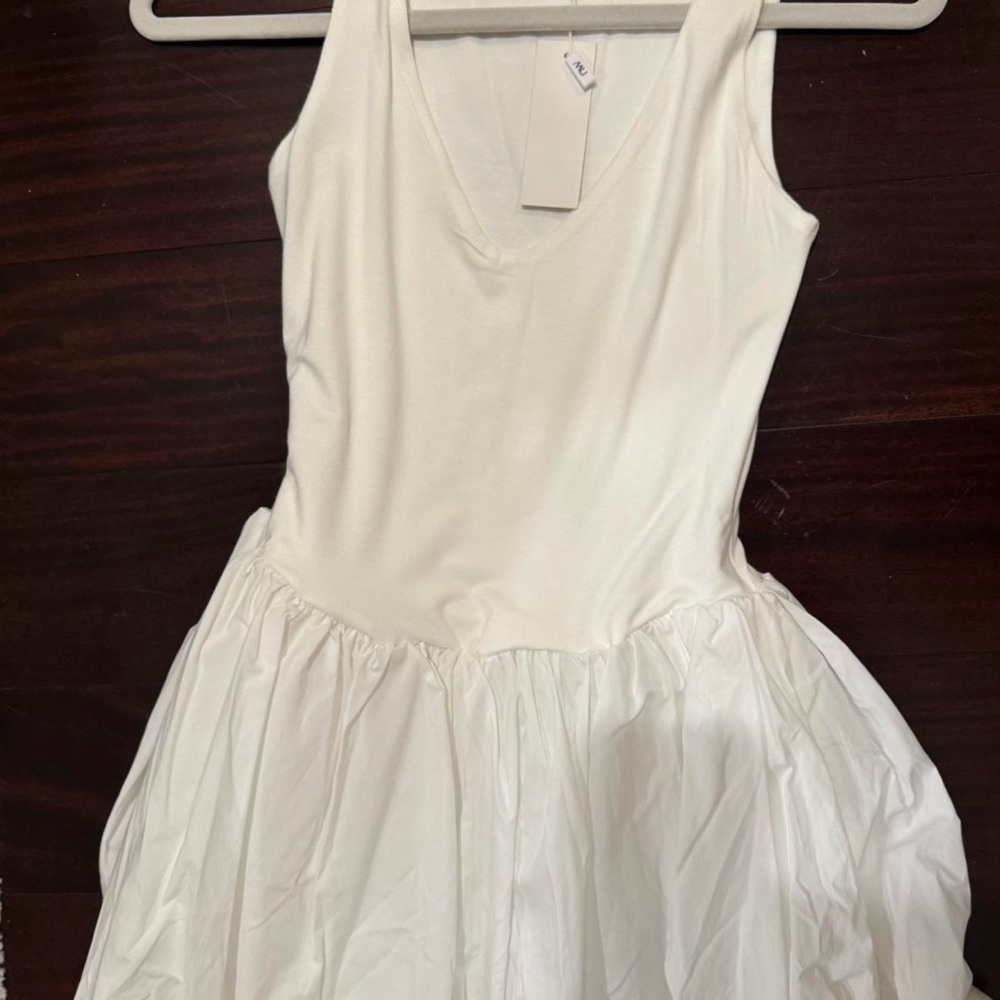 Naked Wardrobe White Mini Dress